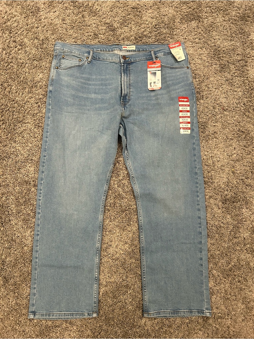 Wrangler Men's Light Blue Bootcut Jeans